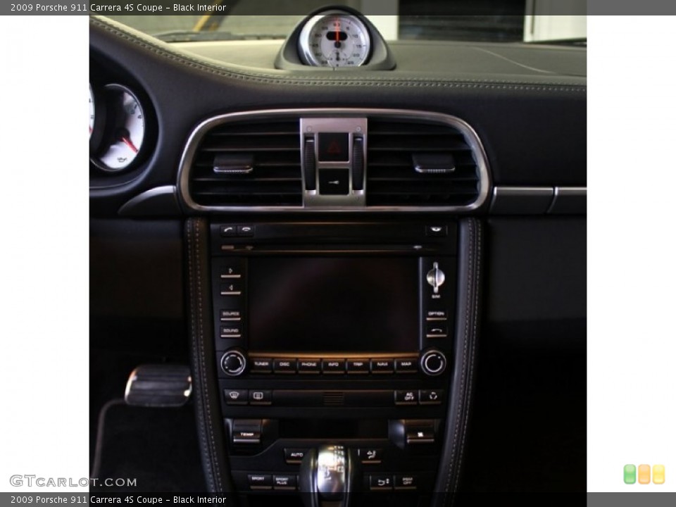 Black Interior Controls for the 2009 Porsche 911 Carrera 4S Coupe #73374130