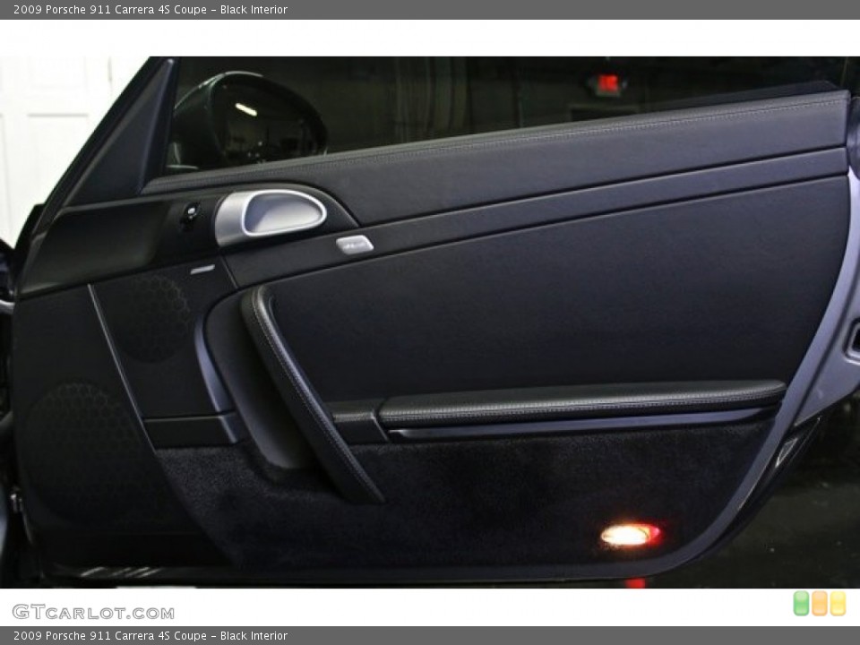 Black Interior Door Panel for the 2009 Porsche 911 Carrera 4S Coupe #73374198
