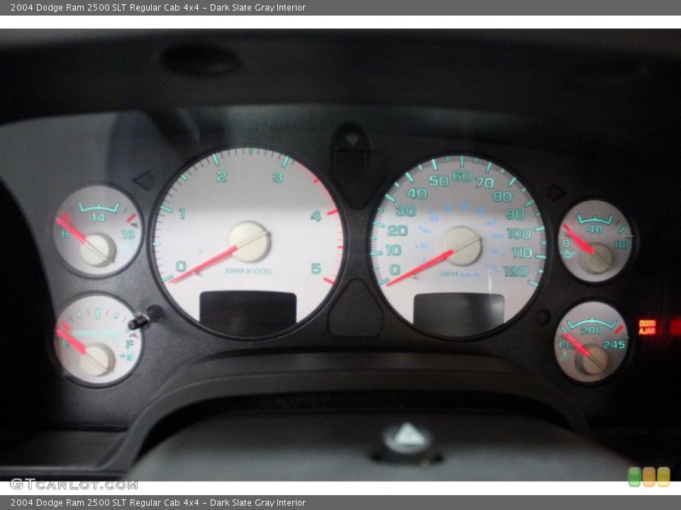 Dark Slate Gray Interior Gauges for the 2004 Dodge Ram 2500 SLT Regular Cab 4x4 #73374332