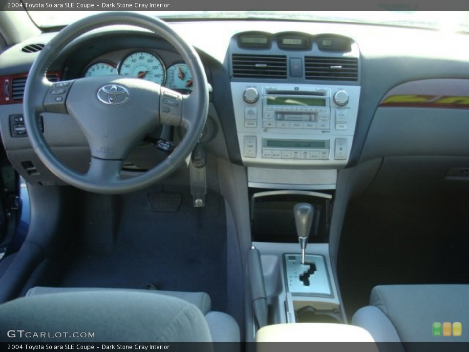 Dark Stone Gray Interior Dashboard for the 2004 Toyota Solara SLE Coupe #73375825