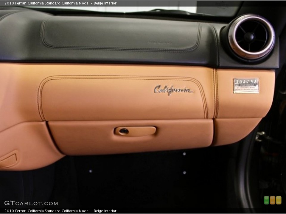Beige Interior Dashboard for the 2010 Ferrari California  #73376609