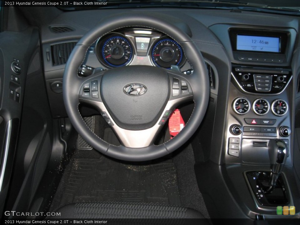 Black Cloth Interior Steering Wheel for the 2013 Hyundai Genesis Coupe 2.0T #73376764
