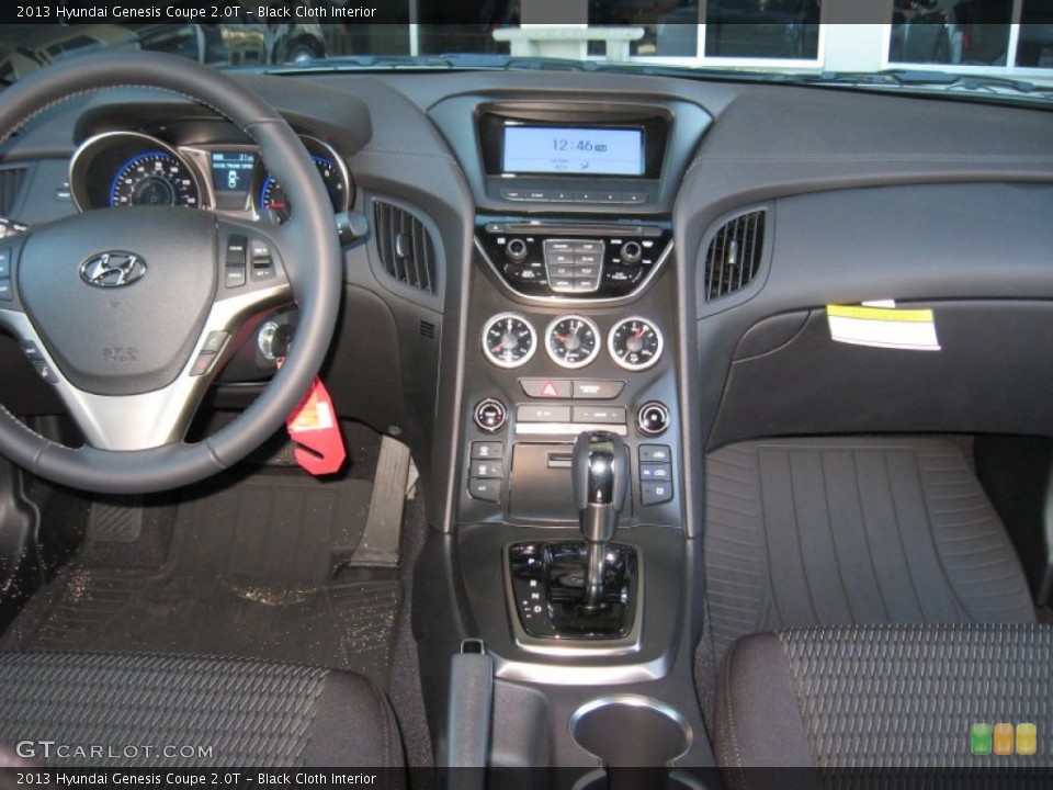Black Cloth Interior Dashboard for the 2013 Hyundai Genesis Coupe 2.0T #73376771