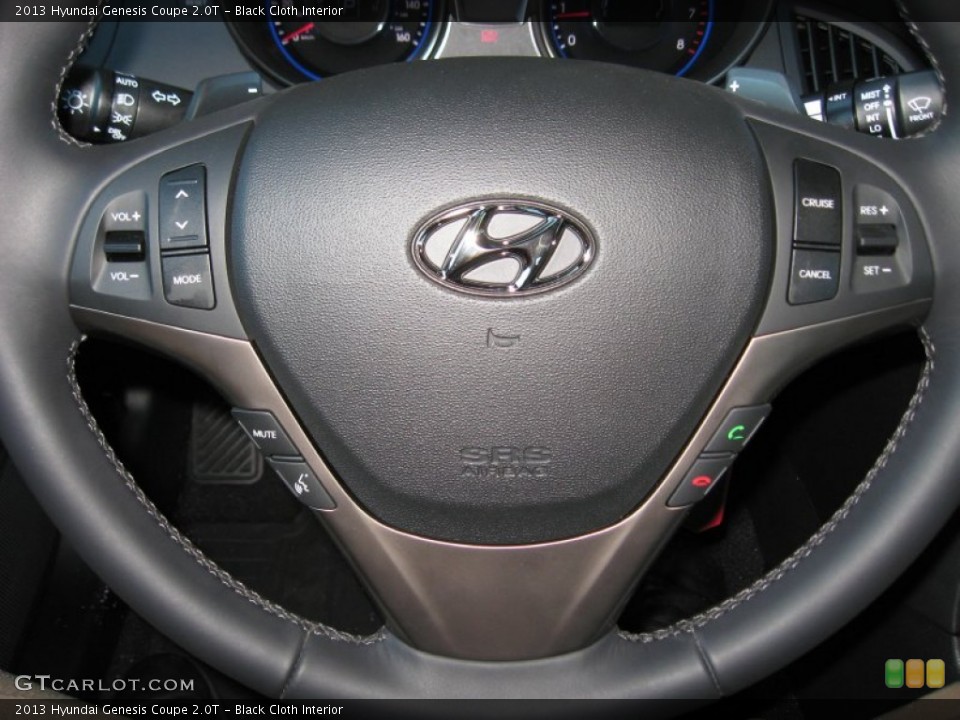 Black Cloth Interior Controls for the 2013 Hyundai Genesis Coupe 2.0T #73376851