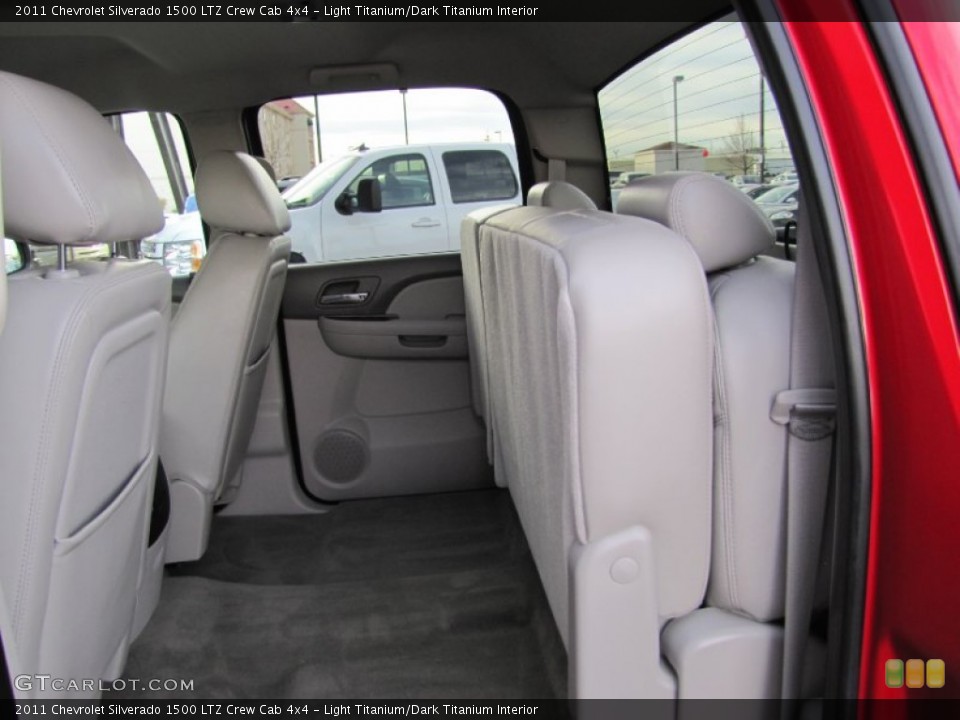 Light Titanium/Dark Titanium Interior Rear Seat for the 2011 Chevrolet Silverado 1500 LTZ Crew Cab 4x4 #73377169