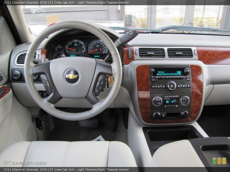 Light Titanium/Dark Titanium Interior Dashboard for the 2011 Chevrolet Silverado 1500 LTZ Crew Cab 4x4 #73377248