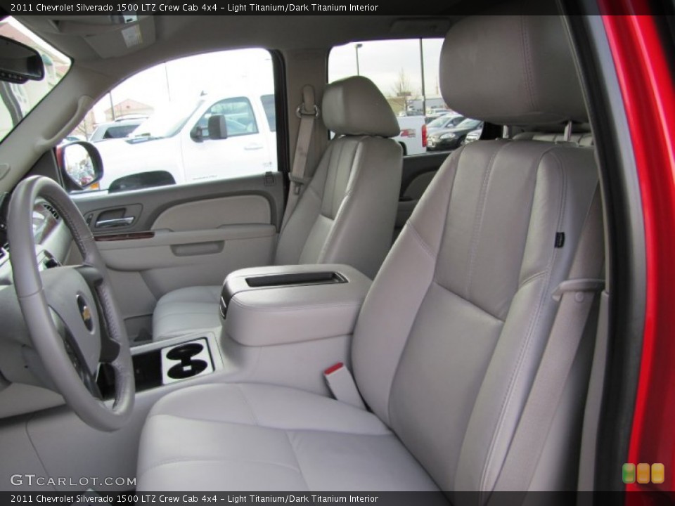 Light Titanium/Dark Titanium Interior Front Seat for the 2011 Chevrolet Silverado 1500 LTZ Crew Cab 4x4 #73377266