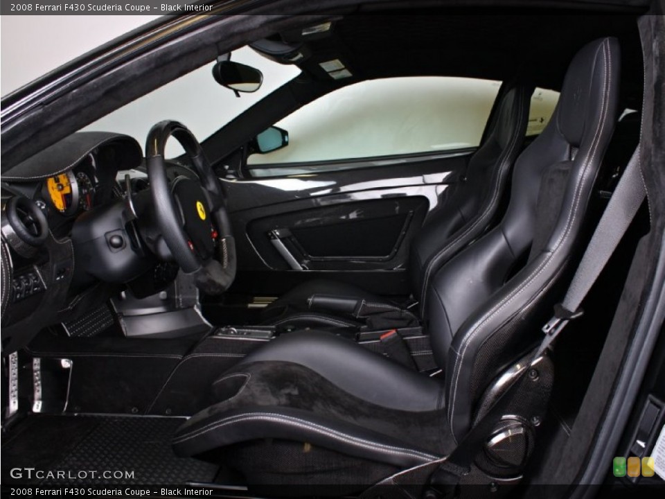 Black Interior Front Seat for the 2008 Ferrari F430 Scuderia Coupe #73377280
