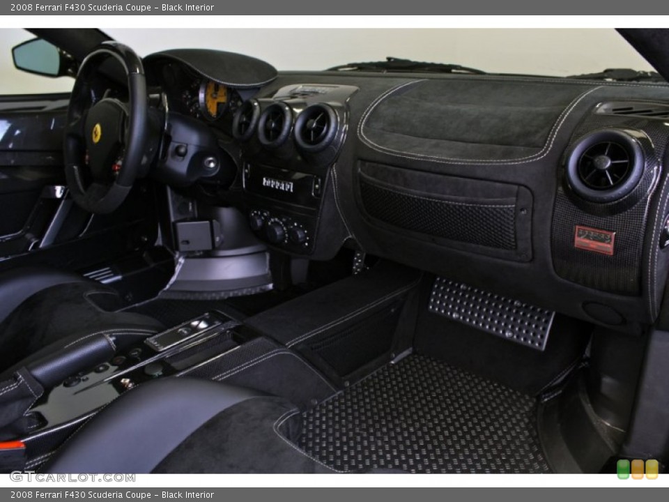 Black Interior Dashboard for the 2008 Ferrari F430 Scuderia Coupe #73377374