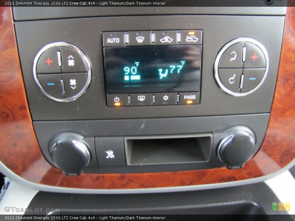 Light Titanium/Dark Titanium Interior Controls for the 2011 Chevrolet Silverado 1500 LTZ Crew Cab 4x4 #73377460