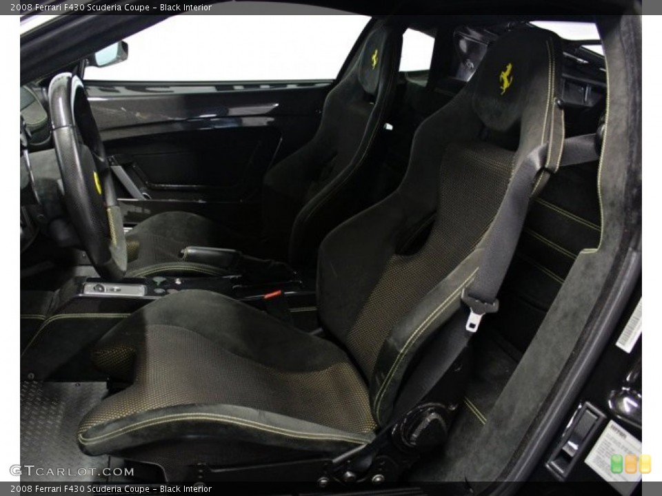 Black Interior Front Seat for the 2008 Ferrari F430 Scuderia Coupe #73378075