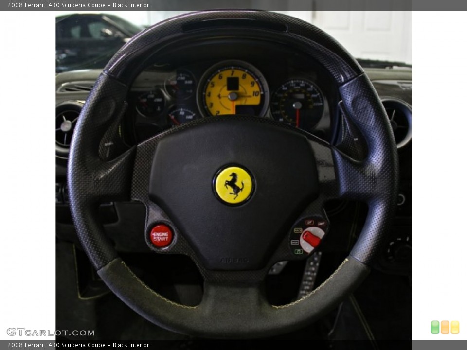 Black Interior Steering Wheel for the 2008 Ferrari F430 Scuderia Coupe #73378226