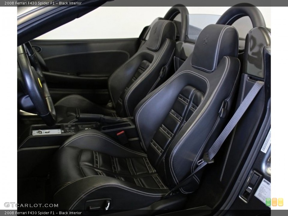 Black Interior Front Seat for the 2008 Ferrari F430 Spider F1 #73378823