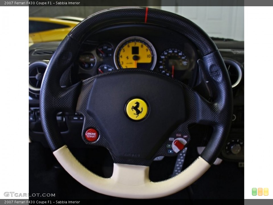 Sabbia Interior Steering Wheel for the 2007 Ferrari F430 Coupe F1 #73379701