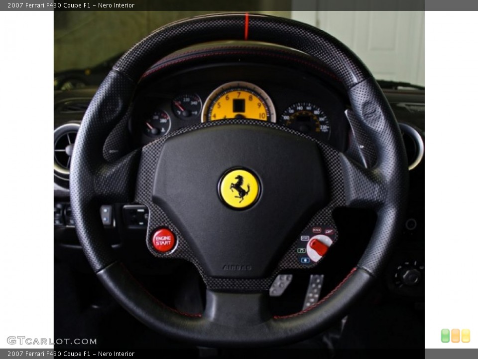 Nero Interior Steering Wheel for the 2007 Ferrari F430 Coupe F1 #73380482