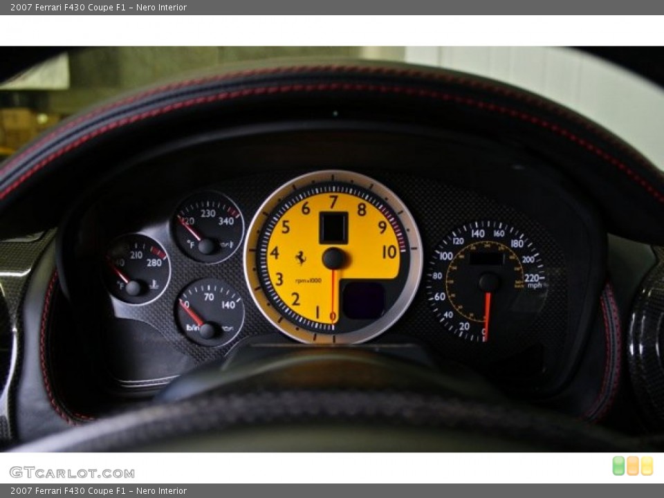 Nero Interior Gauges for the 2007 Ferrari F430 Coupe F1 #73380495