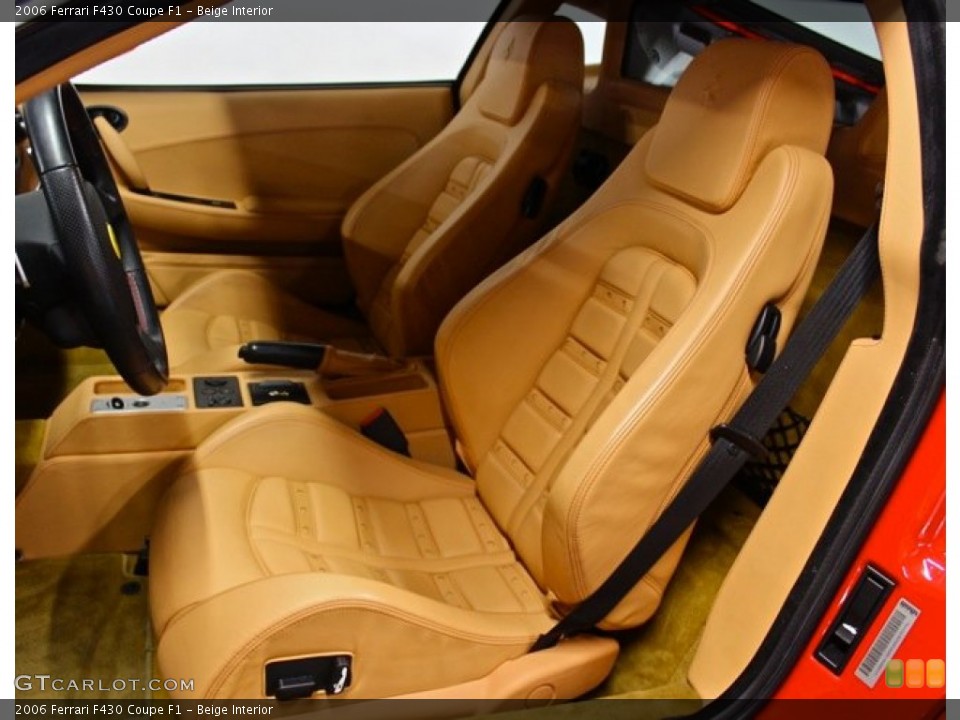 Beige Interior Front Seat for the 2006 Ferrari F430 Coupe F1 #73381095