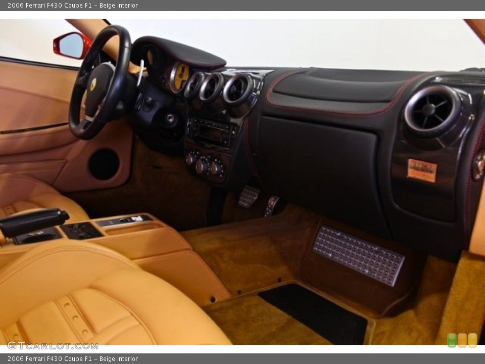 Beige Interior Dashboard for the 2006 Ferrari F430 Coupe F1 #73381178