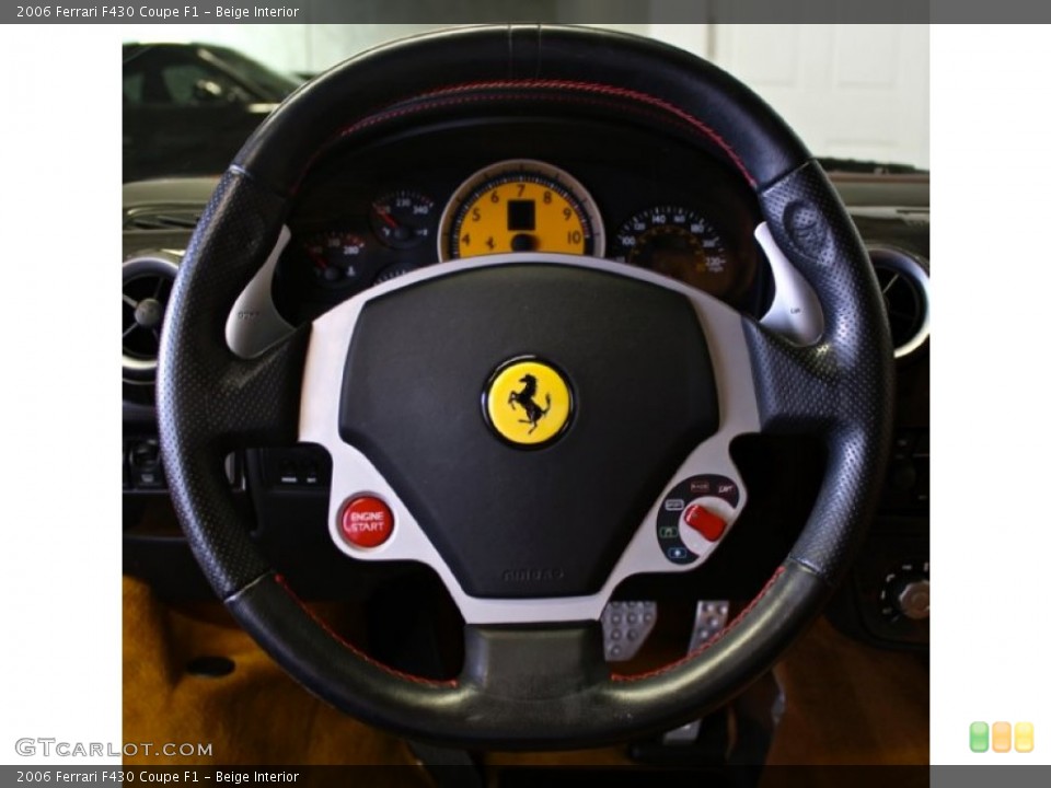 Beige Interior Steering Wheel for the 2006 Ferrari F430 Coupe F1 #73381197