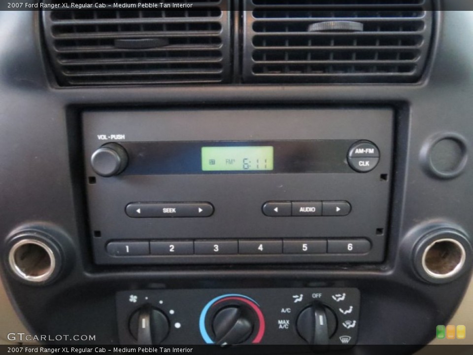 Medium Pebble Tan Interior Audio System for the 2007 Ford Ranger XL Regular Cab #73381241
