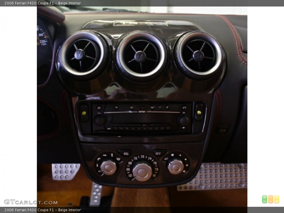 Beige Interior Controls for the 2006 Ferrari F430 Coupe F1 #73381262