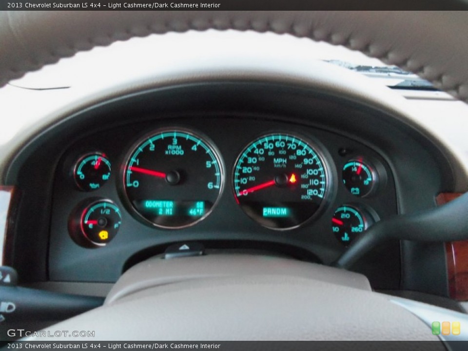 Light Cashmere/Dark Cashmere Interior Gauges for the 2013 Chevrolet Suburban LS 4x4 #73381649