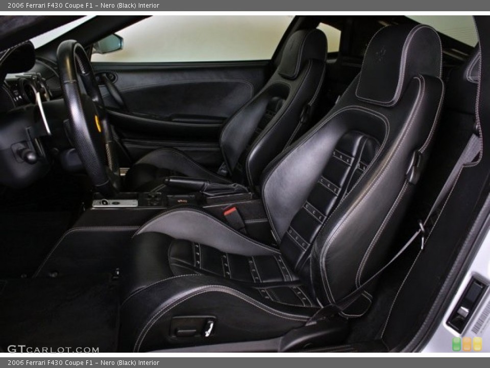 Nero (Black) Interior Front Seat for the 2006 Ferrari F430 Coupe F1 #73381820