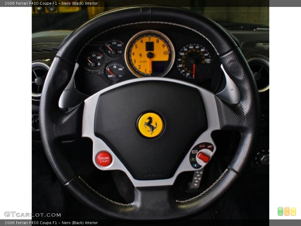 Nero (Black) Interior Steering Wheel for the 2006 Ferrari F430 Coupe F1 #73381928