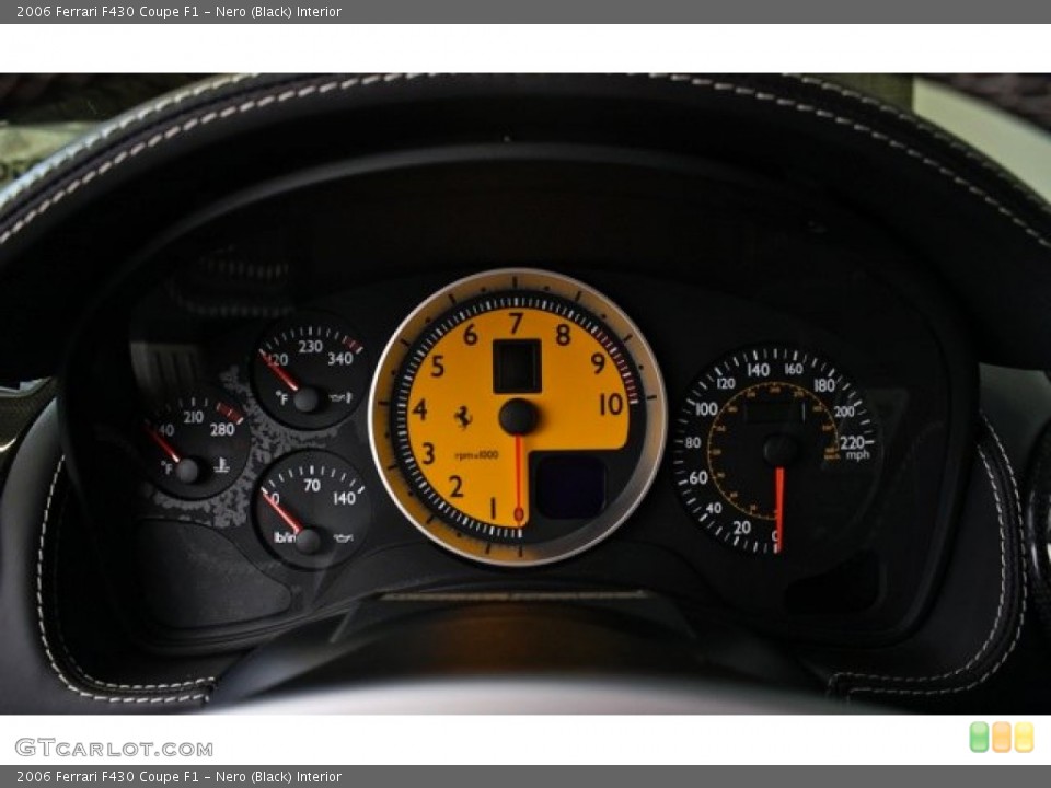 Nero (Black) Interior Gauges for the 2006 Ferrari F430 Coupe F1 #73381946