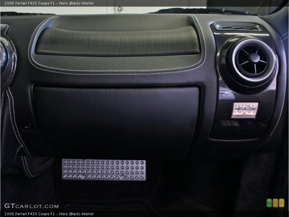 Nero (Black) Interior Dashboard for the 2006 Ferrari F430 Coupe F1 #73382014