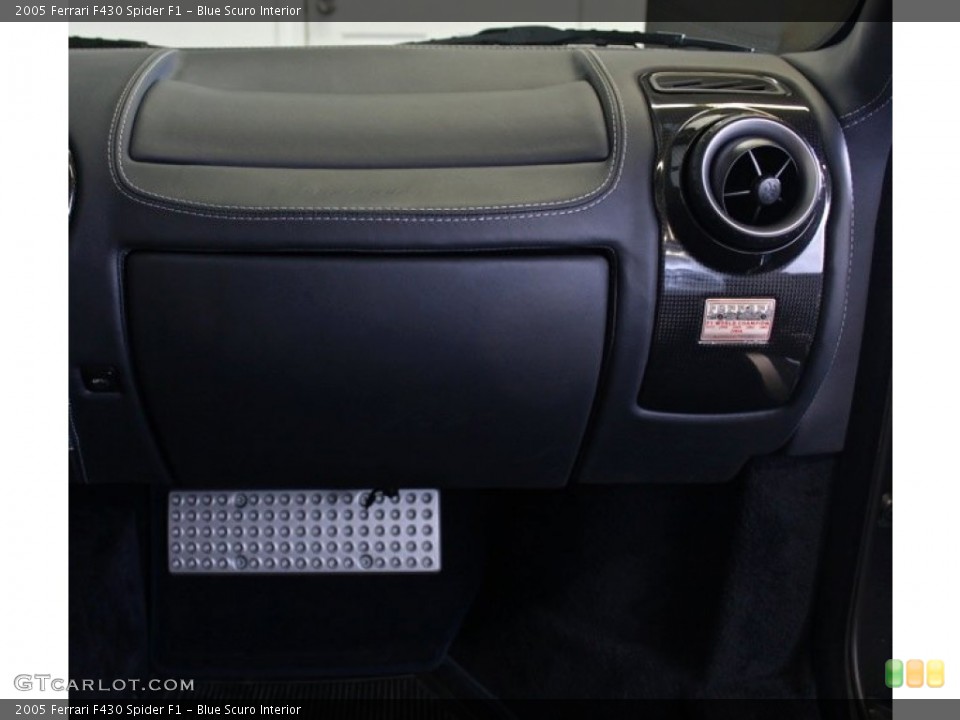 Blue Scuro Interior Dashboard for the 2005 Ferrari F430 Spider F1 #73382723