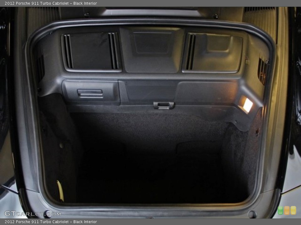 Black Interior Trunk for the 2012 Porsche 911 Turbo Cabriolet #73383180