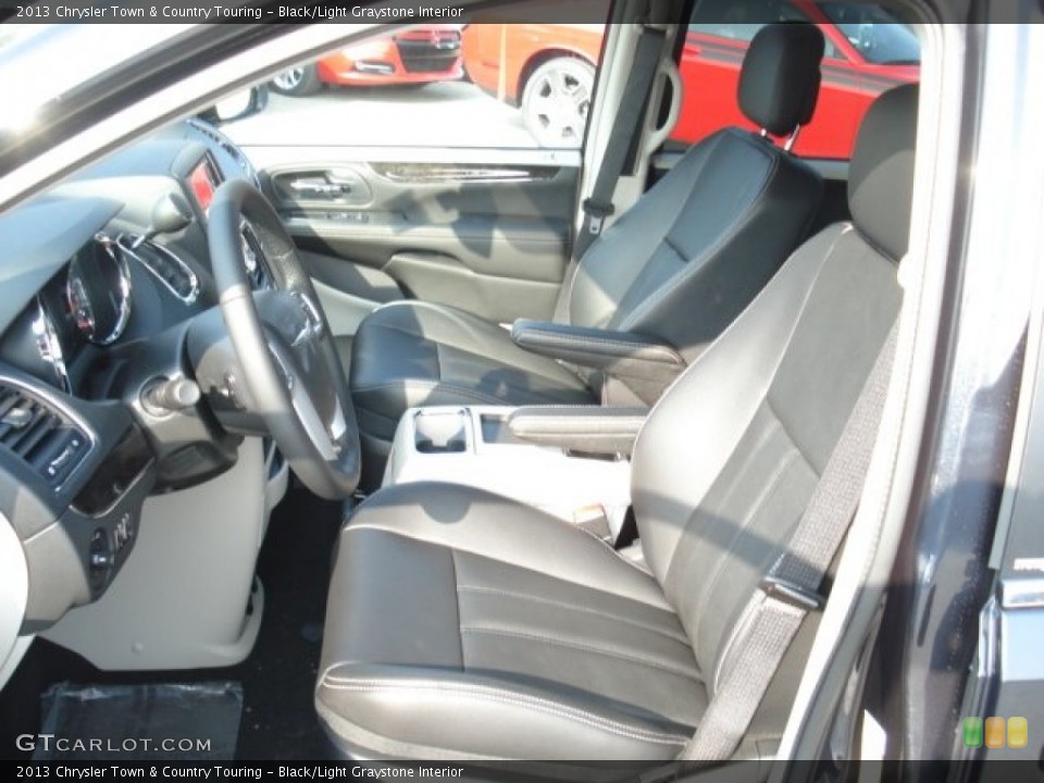 Black/Light Graystone Interior Photo for the 2013 Chrysler Town & Country Touring #73383196