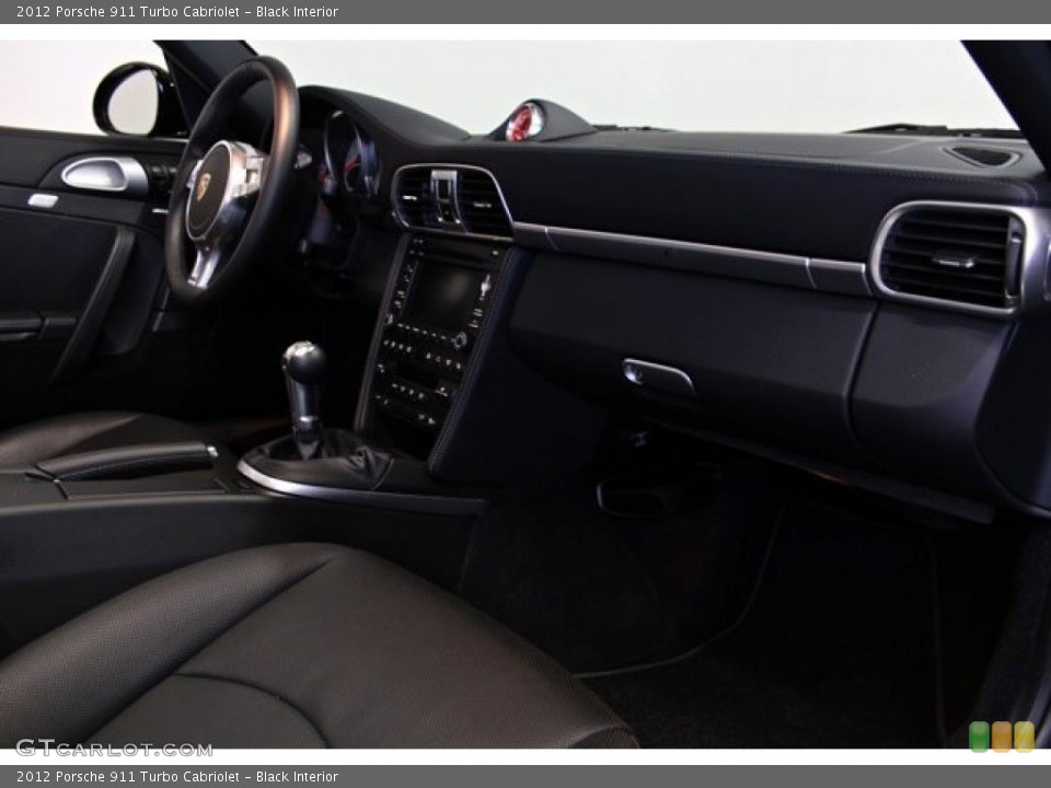 Black Interior Dashboard for the 2012 Porsche 911 Turbo Cabriolet #73383380