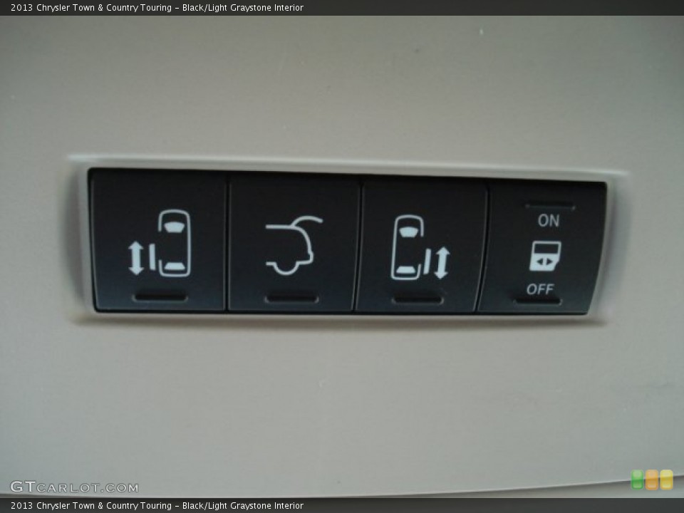 Black/Light Graystone Interior Controls for the 2013 Chrysler Town & Country Touring #73383402