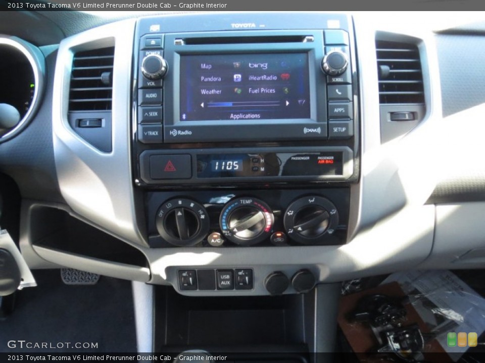Graphite Interior Controls for the 2013 Toyota Tacoma V6 Limited Prerunner Double Cab #73385405