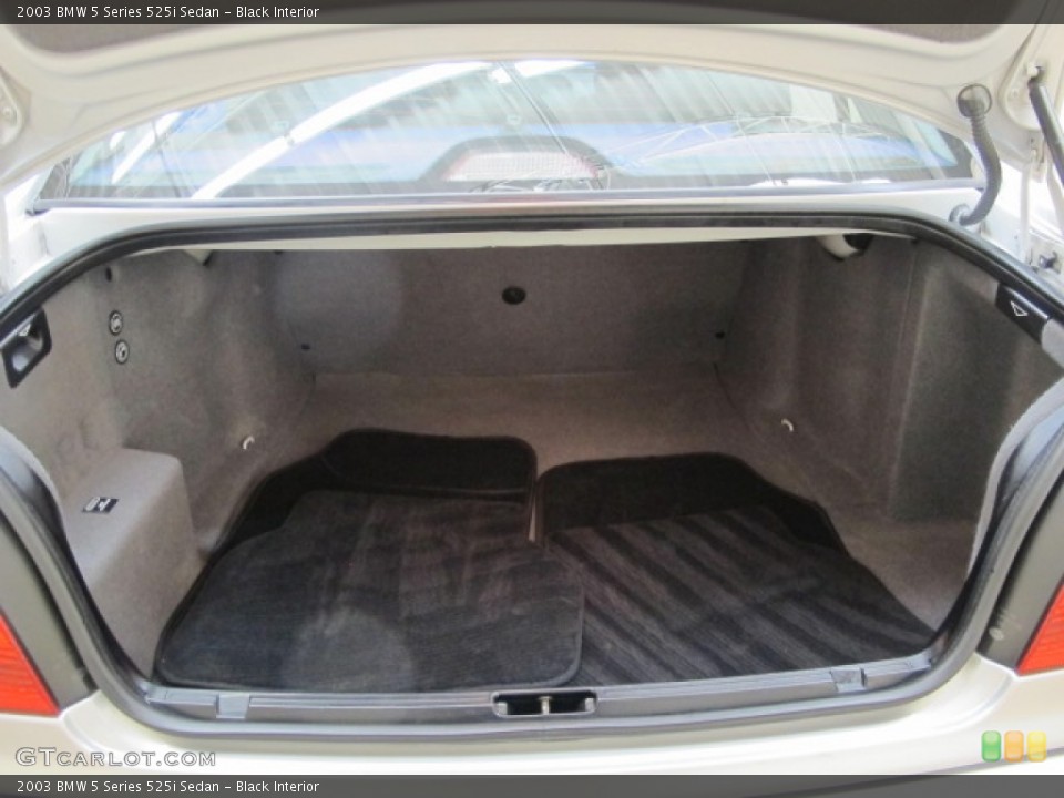 Black Interior Trunk for the 2003 BMW 5 Series 525i Sedan #73385675