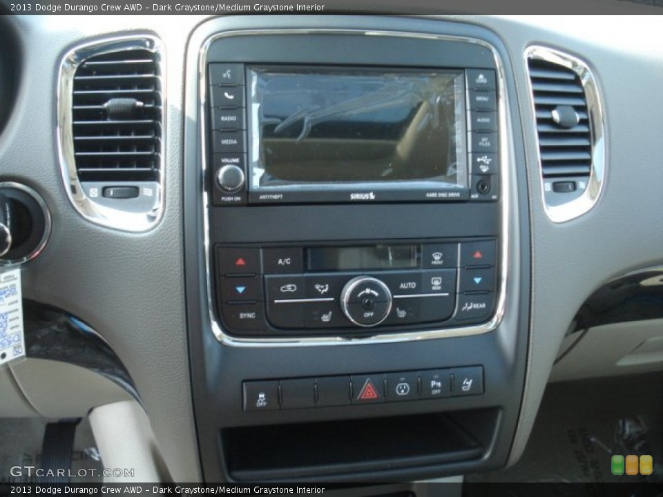 Dark Graystone/Medium Graystone Interior Controls for the 2013 Dodge Durango Crew AWD #73386020