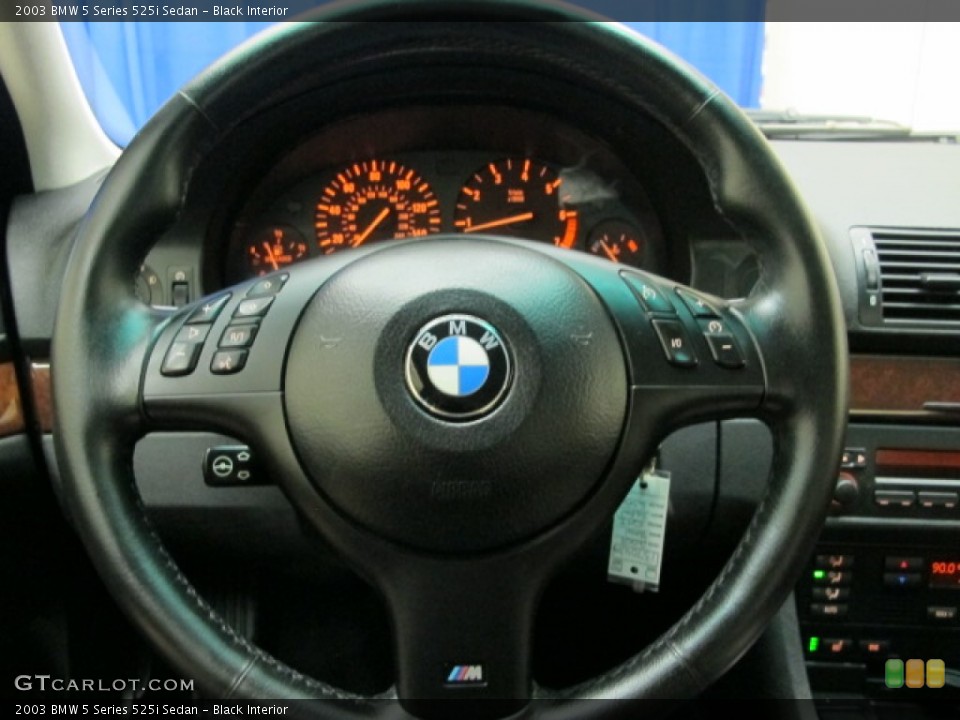 Black Interior Steering Wheel for the 2003 BMW 5 Series 525i Sedan #73386135