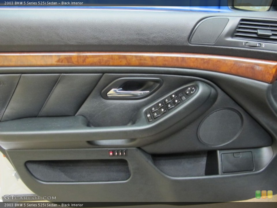 Black Interior Door Panel for the 2003 BMW 5 Series 525i Sedan #73386274