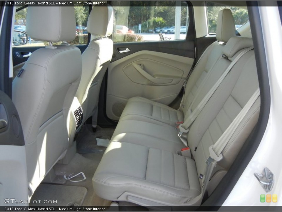 Medium Light Stone Interior Rear Seat for the 2013 Ford C-Max Hybrid SEL #73389803