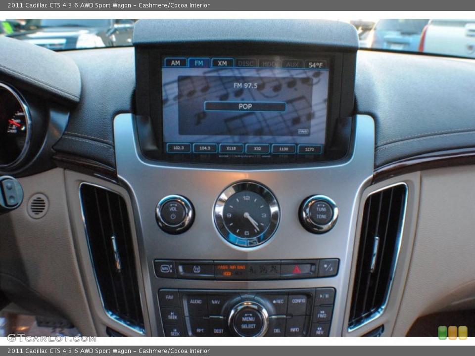 Cashmere/Cocoa Interior Controls for the 2011 Cadillac CTS 4 3.6 AWD Sport Wagon #73392128