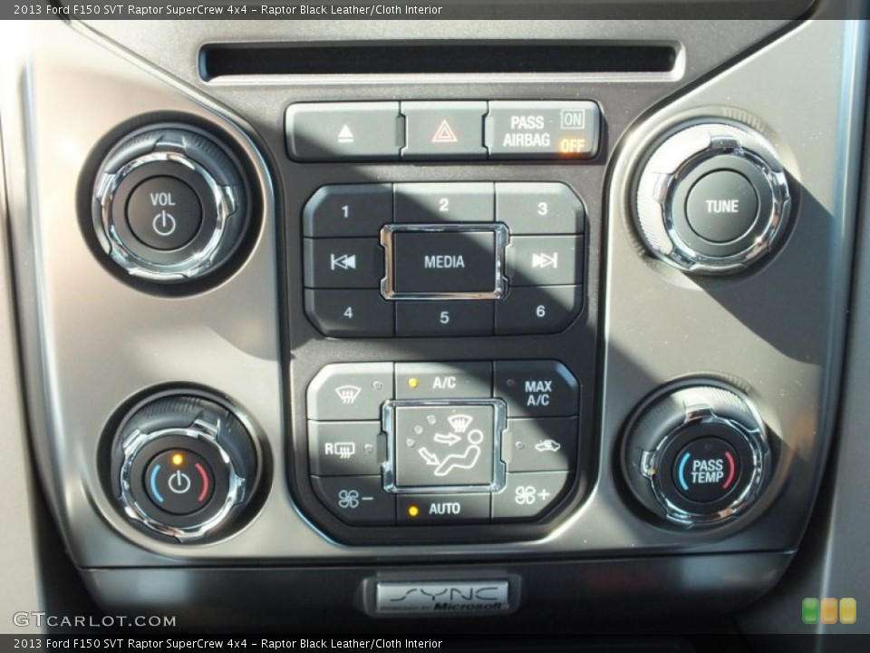 Raptor Black Leather/Cloth Interior Controls for the 2013 Ford F150 SVT Raptor SuperCrew 4x4 #73393433