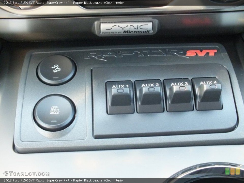 Raptor Black Leather/Cloth Interior Controls for the 2013 Ford F150 SVT Raptor SuperCrew 4x4 #73393451