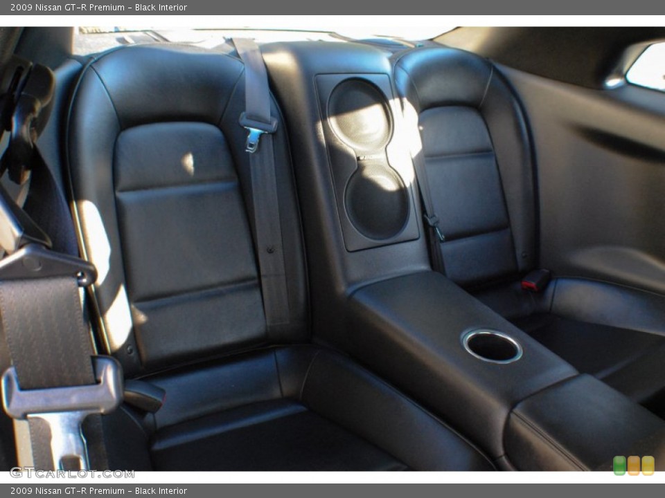 Black Interior Rear Seat for the 2009 Nissan GT-R Premium #73394018