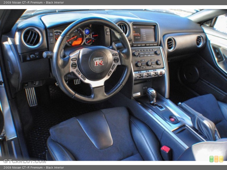 Black 2009 Nissan GT-R Interiors
