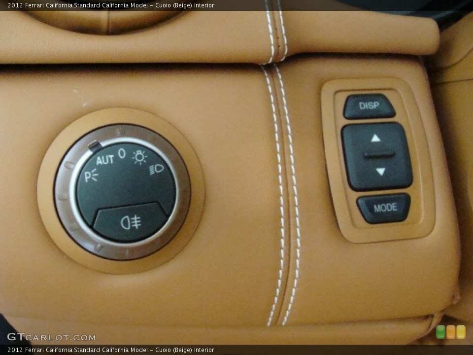 Cuoio (Beige) Interior Controls for the 2012 Ferrari California  #73394599