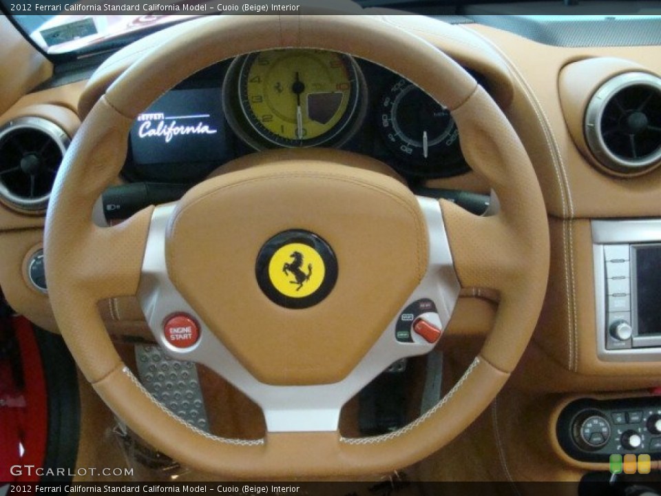 Cuoio (Beige) Interior Steering Wheel for the 2012 Ferrari California  #73394648