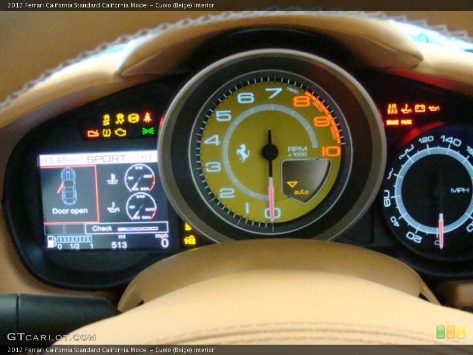 Cuoio (Beige) Interior Gauges for the 2012 Ferrari California  #73394668