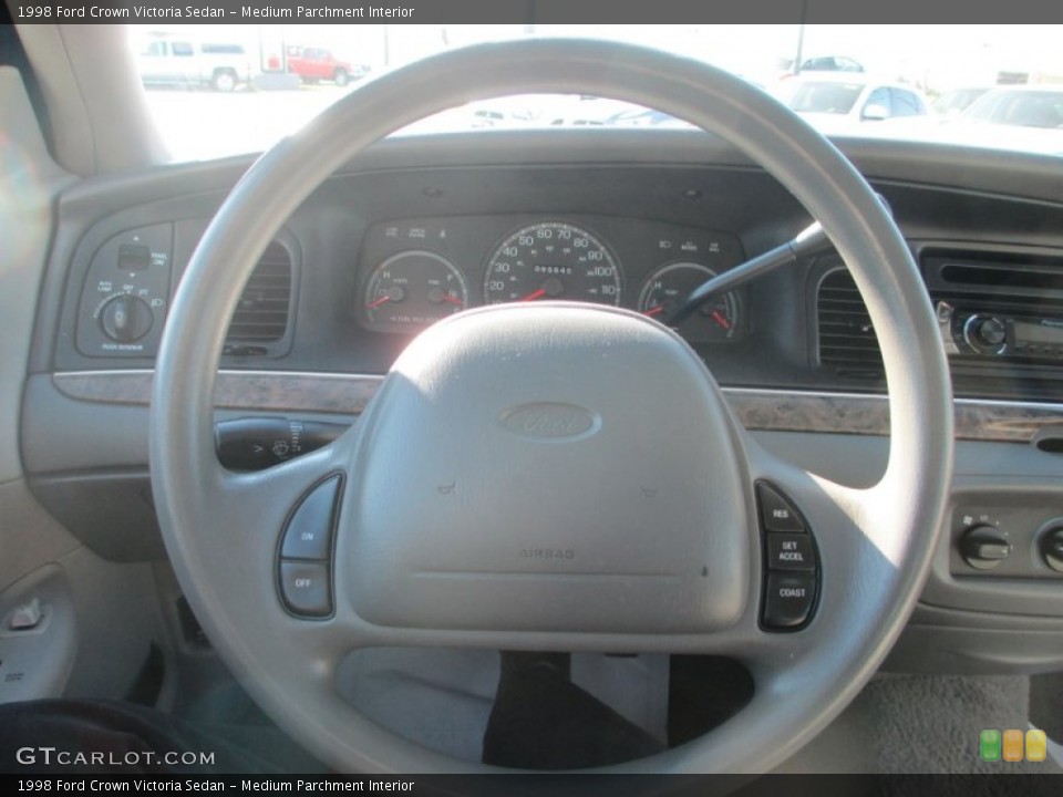 Medium Parchment Interior Steering Wheel for the 1998 Ford Crown Victoria Sedan #73396580